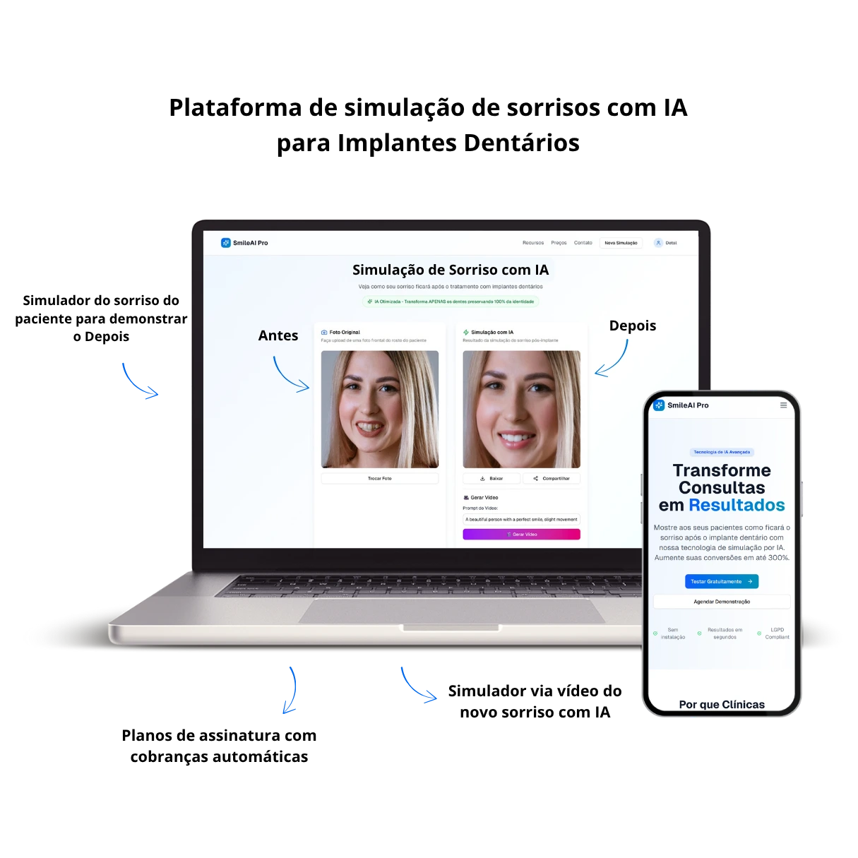 Plataforma de simulação de sorrisos com IA